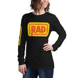 Staff K - RAD Orange: Unisex Long Sleeve Tee