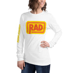 Staff K - RAD Orange: Unisex Long Sleeve Tee